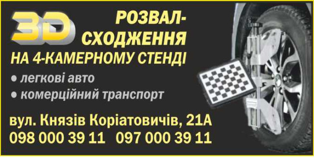 3D развал-схождение