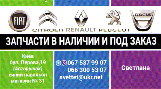 Автозапчастини Франція