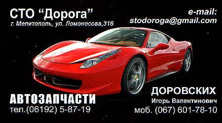 СТО Дорога Ломоносова 316