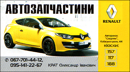 Автозапчасти Renault 157 117 188
